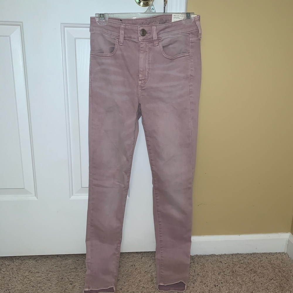 NWT AE High Rise Lavender Jeggings size 4